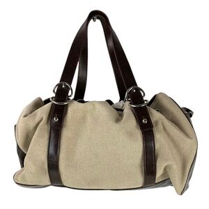 Kenneth Cole New York Linen & Leather Satchel Bag